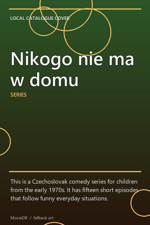 Nikogo nie ma w domu poster