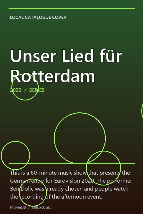 Unser Lied für Rotterdam poster