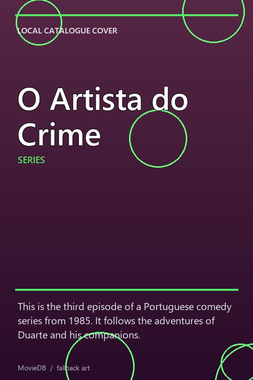 O Artista do Crime poster