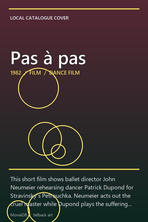 Pas à pas poster