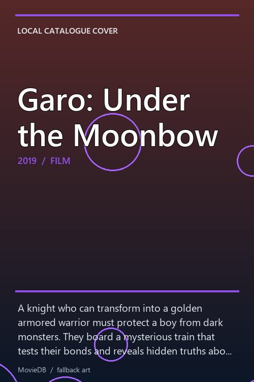 Garo: Under the Moonbow poster