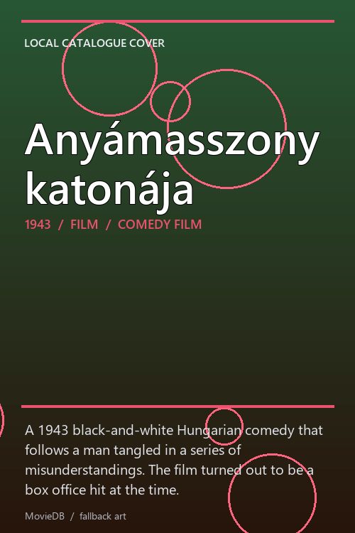 Anyámasszony katonája poster
