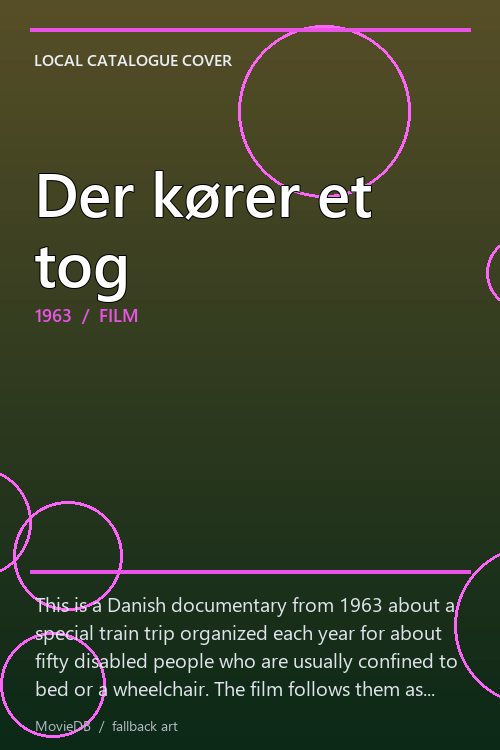 Der kører et tog poster
