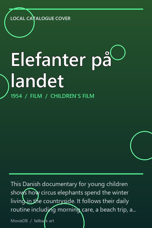 Elefanter på landet poster