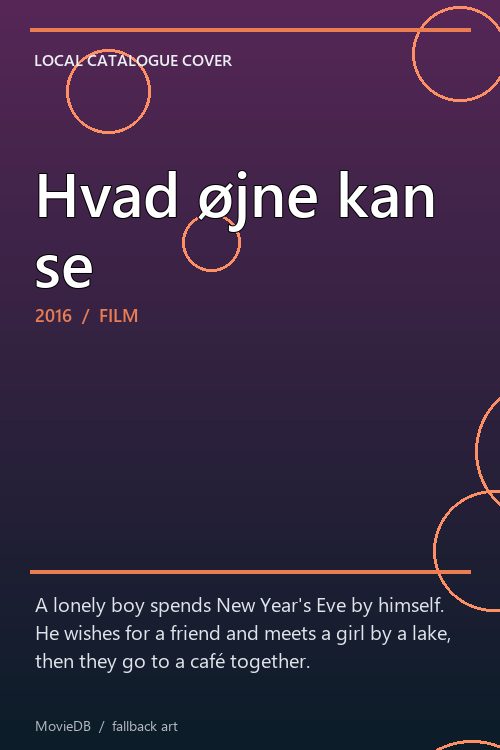 Hvad øjne kan se poster