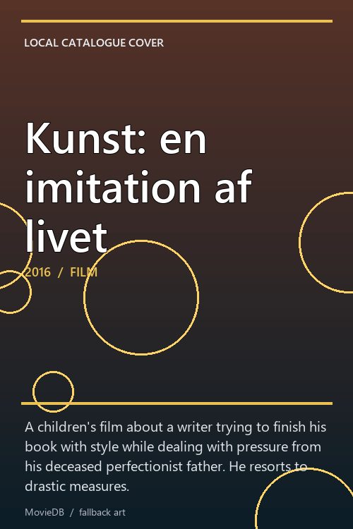 Kunst: en imitation af livet poster