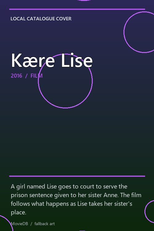 Kære Lise poster