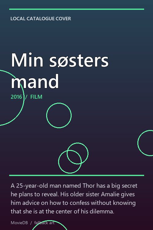 Min søsters mand poster