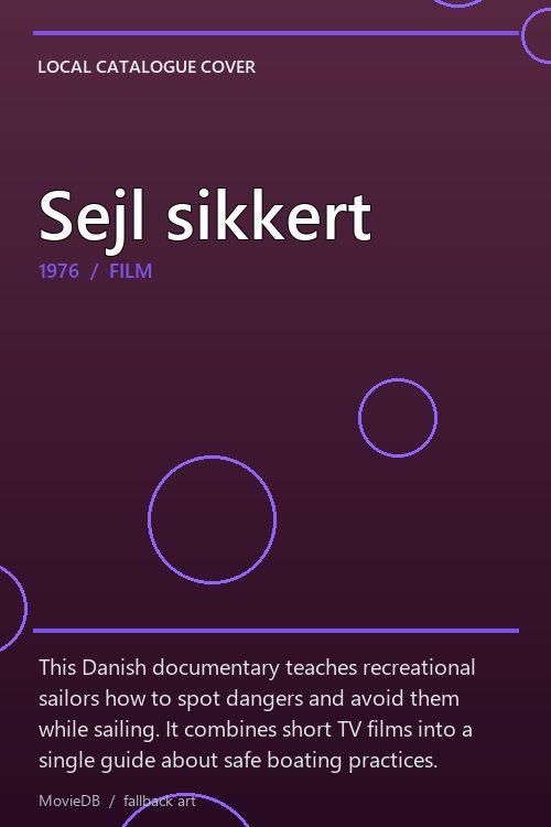 Sejl sikkert poster