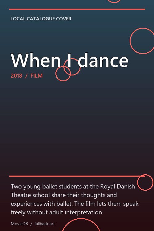When I dance poster