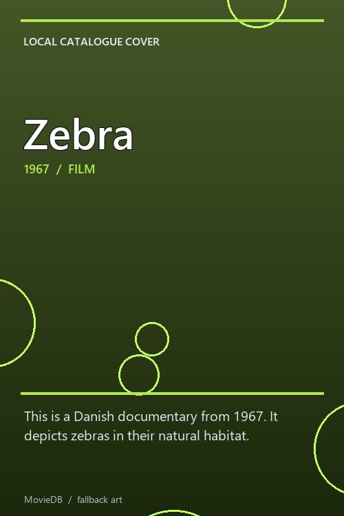 Zebra poster