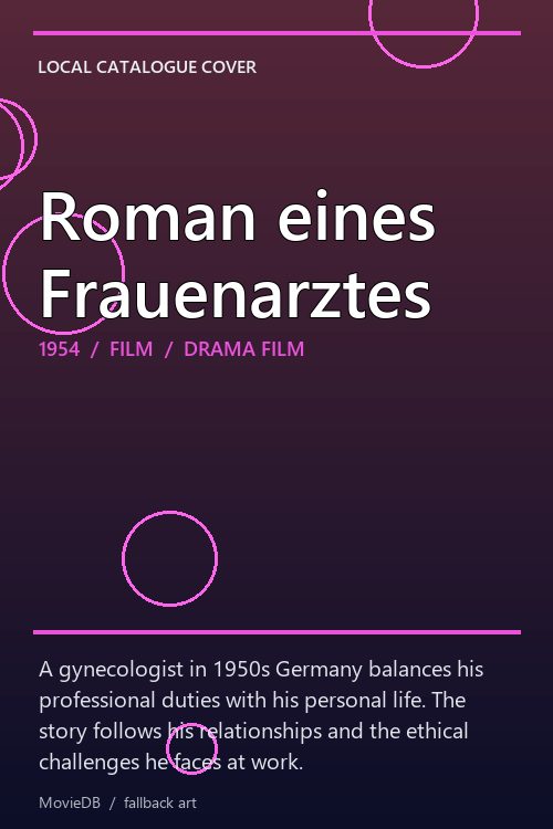 Roman eines Frauenarztes poster