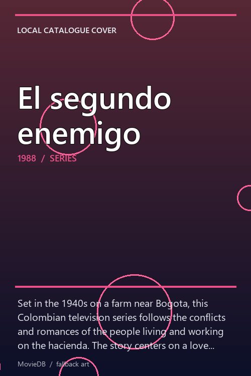 El segundo enemigo poster