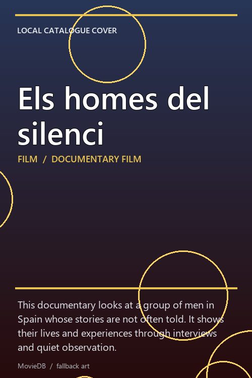 Els homes del silenci poster