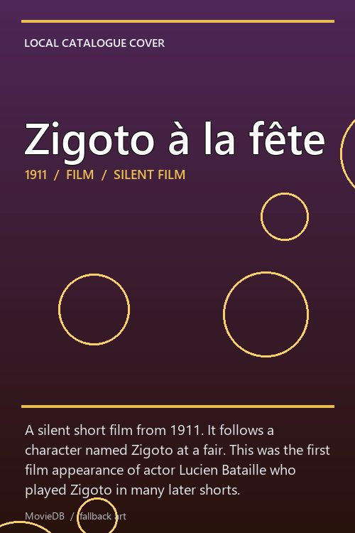 Zigoto à la fête poster