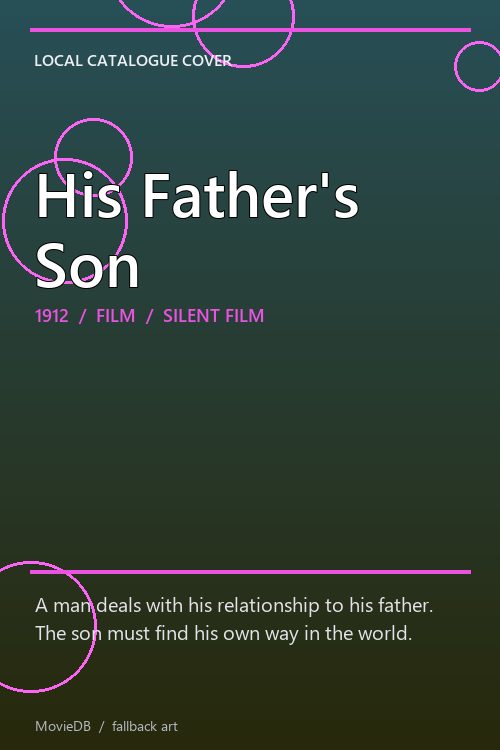 His Father's Son poster