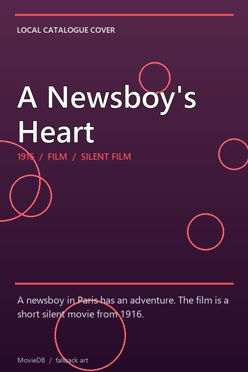 A Newsboy's Heart poster