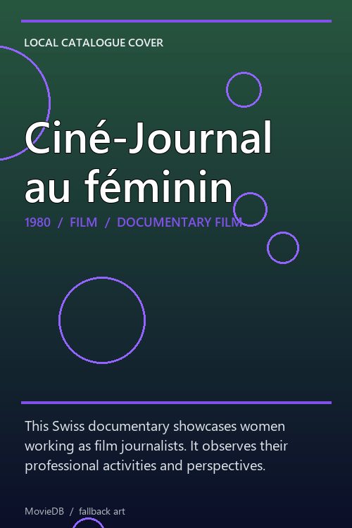 Ciné-Journal au féminin poster