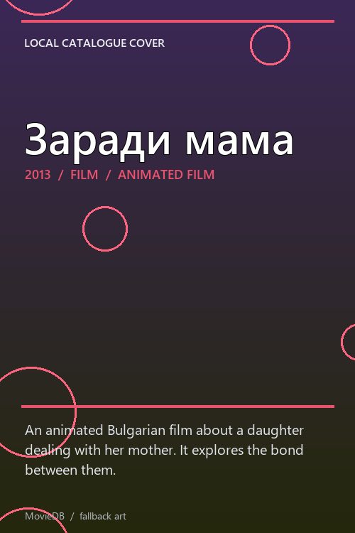Заради мама poster