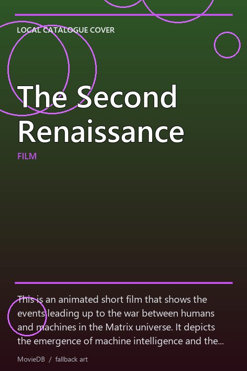 The Second Renaissance poster