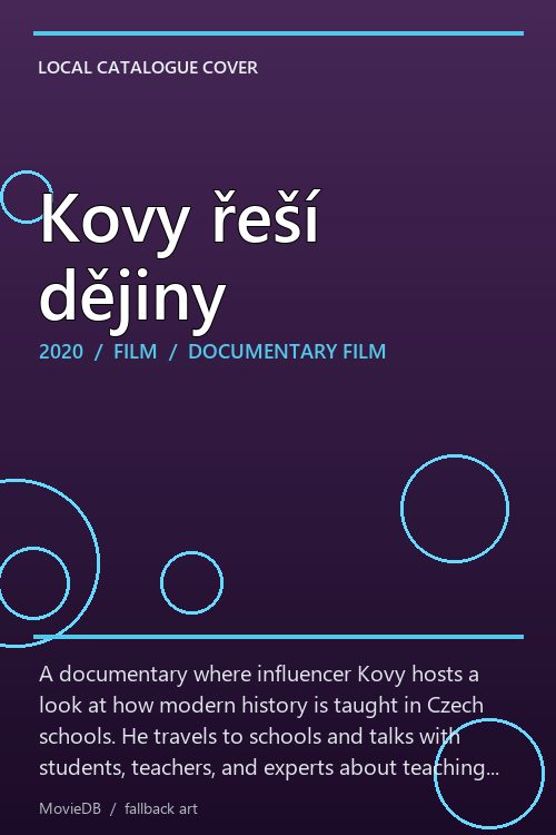 Kovy řeší dějiny poster