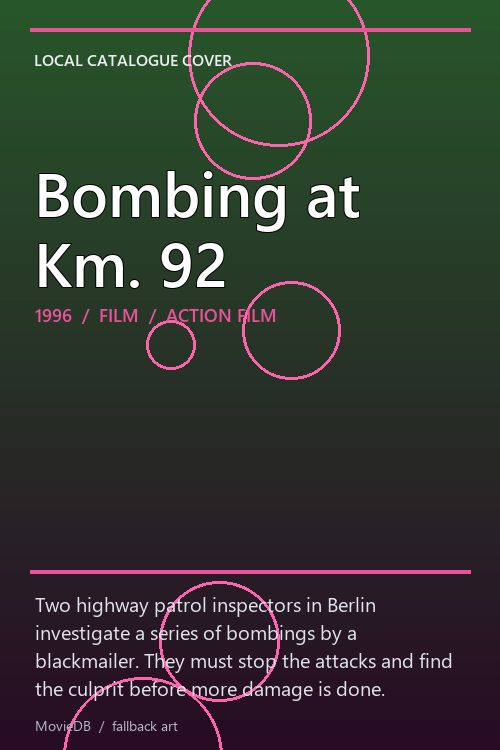 Bombing at Km. 92 poster