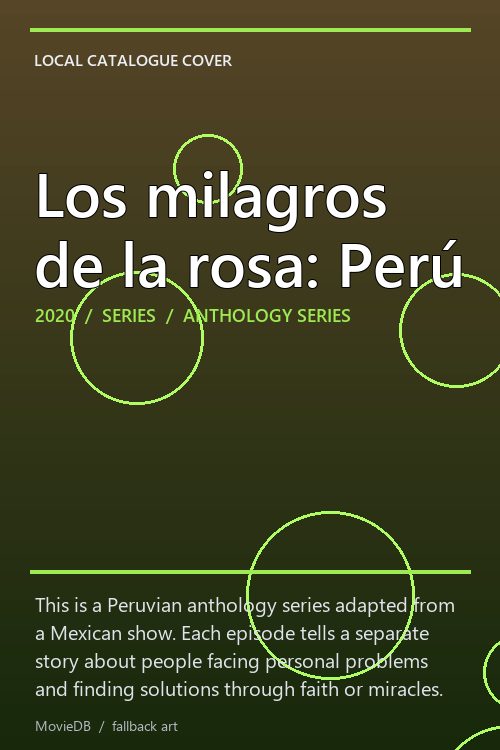 Los milagros de la rosa: Perú poster