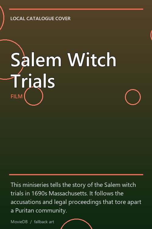 Salem Witch Trials poster