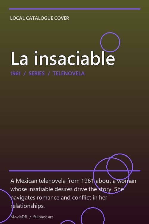La insaciable poster