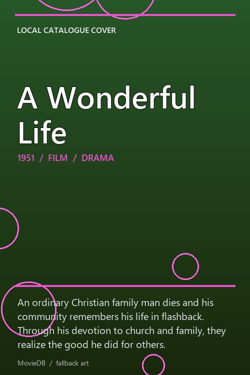 A Wonderful Life poster