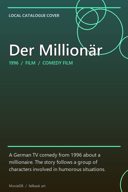Der Millionär poster