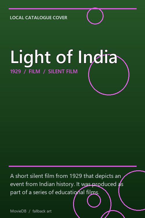 Light of India poster