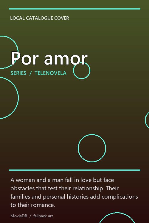 Por amor poster