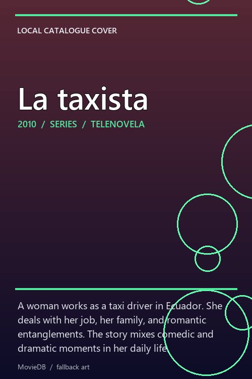 La taxista poster