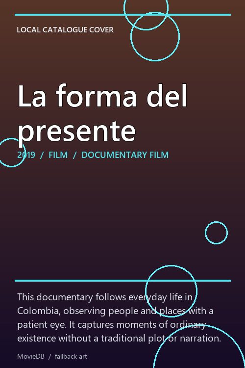 La forma del presente poster