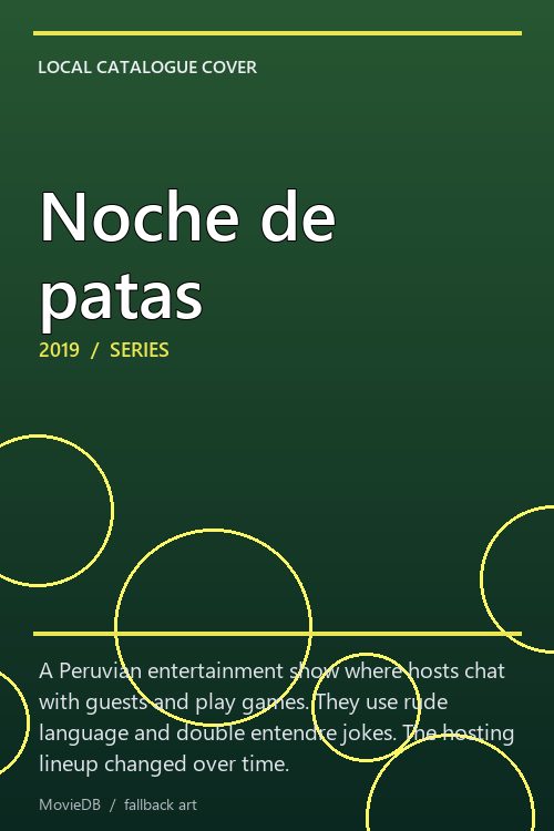 Noche de patas poster