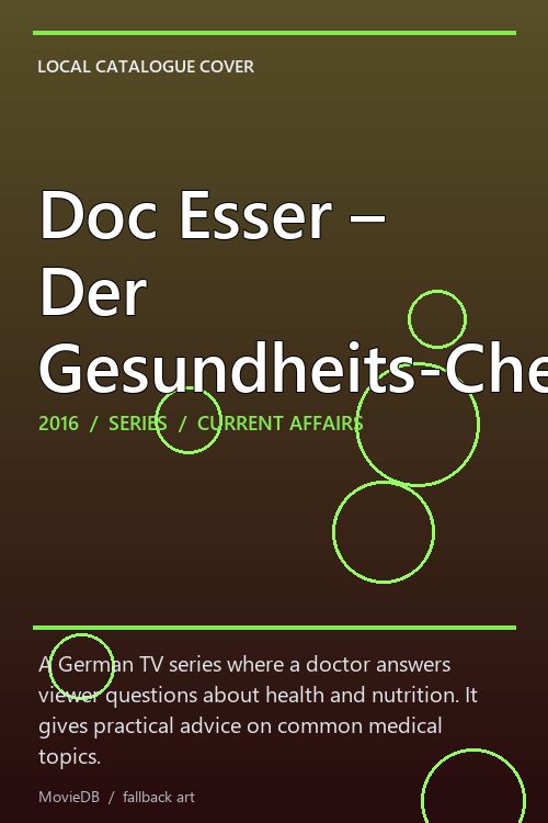 Doc Esser – Der Gesundheits-Check poster