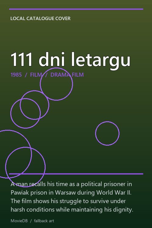 111 dni letargu poster