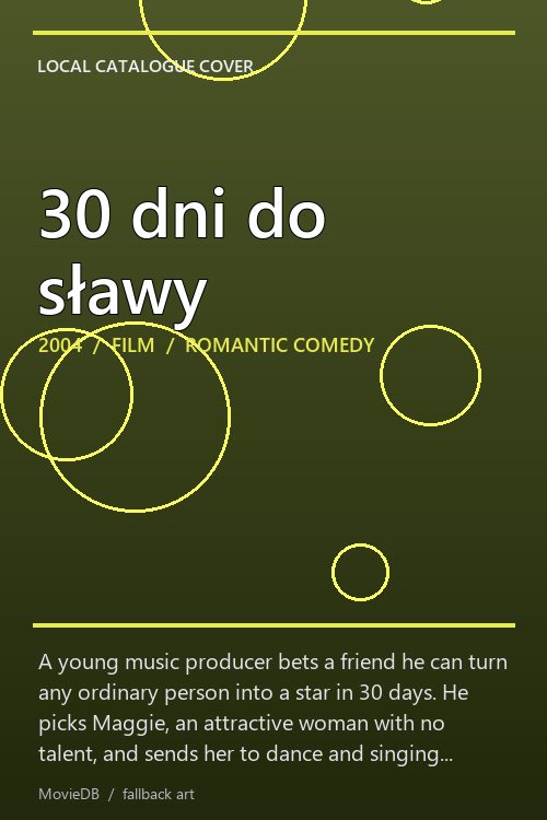 30 dni do sławy poster