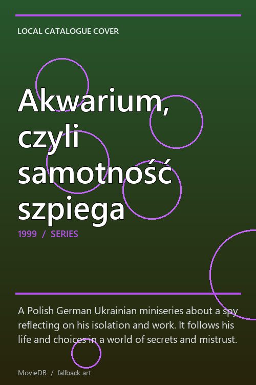 Akwarium, czyli samotność szpiega poster