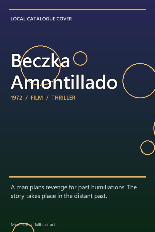 Beczka Amontillado poster