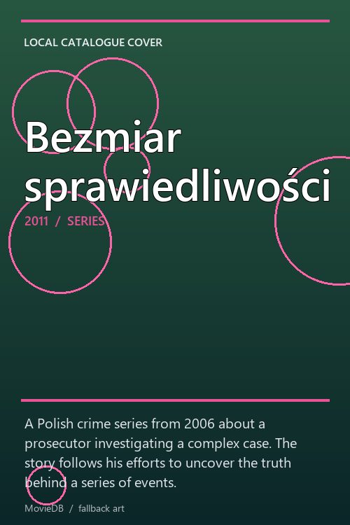 Bezmiar sprawiedliwości poster