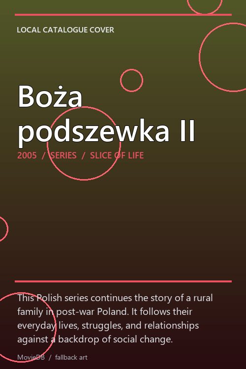 Boża podszewka II poster