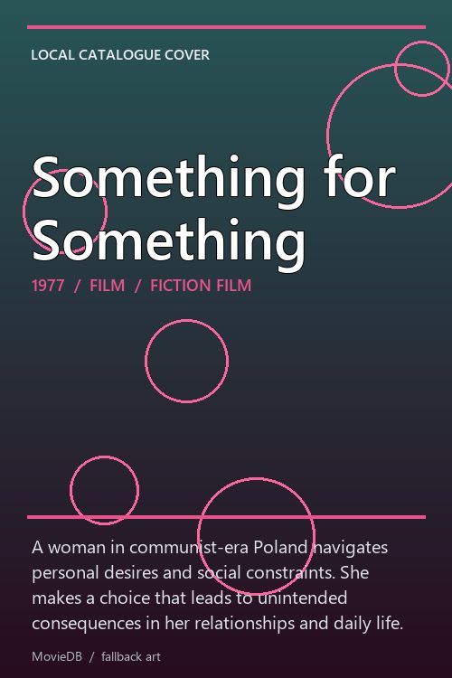 Something for Something poster