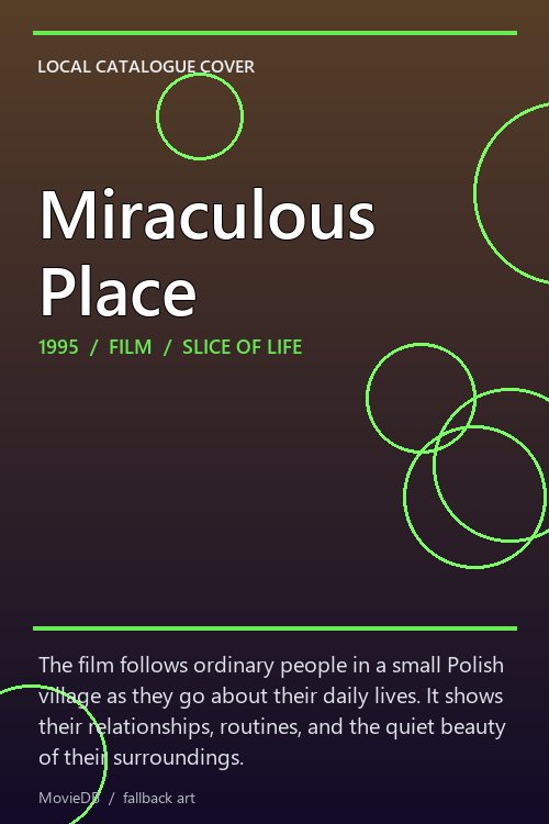 Miraculous Place poster