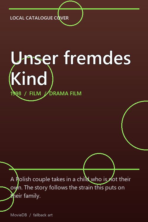 Unser fremdes Kind poster