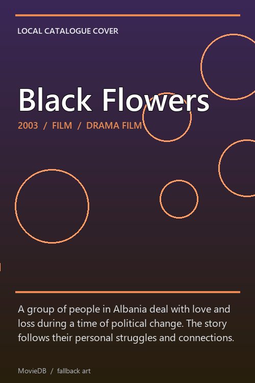 Black Flowers poster