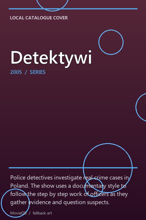 Detektywi poster