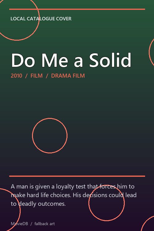 Do Me a Solid poster