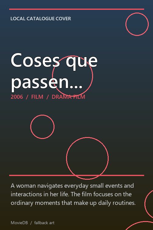 Coses que passen... poster